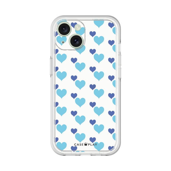プレミアムパネル［ Stripe Hearts - Blue ］