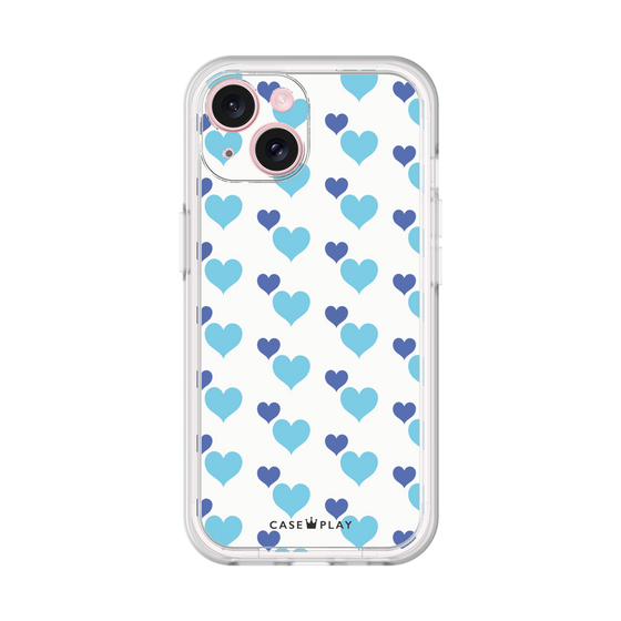 プレミアムパネル［ Stripe Hearts - Blue ］
