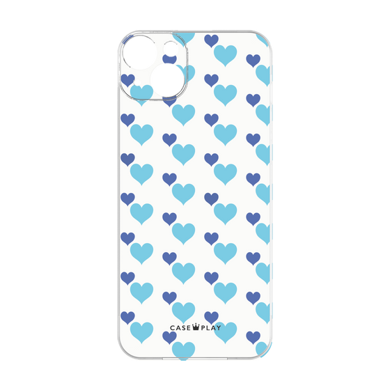 プレミアムパネル［ Stripe Hearts - Blue ］