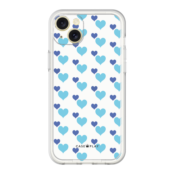 プレミアムパネル［ Stripe Hearts - Blue ］