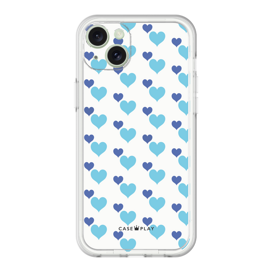 プレミアムパネル［ Stripe Hearts - Blue ］