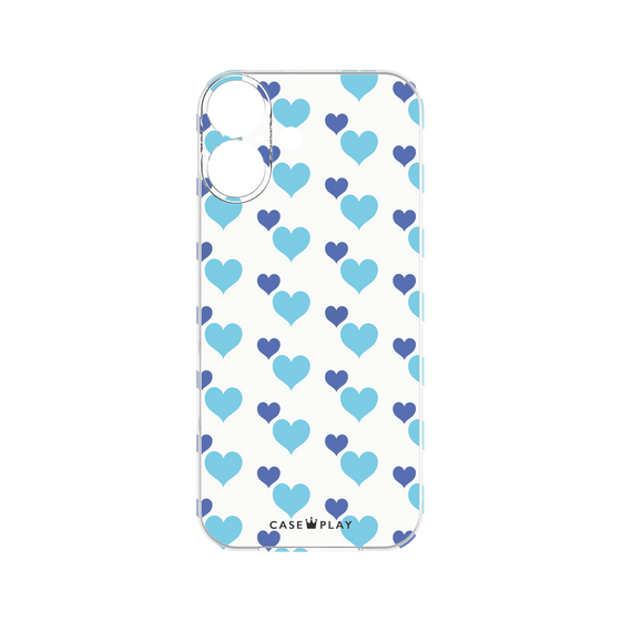 プレミアムパネル［ Stripe Hearts - Blue ］
