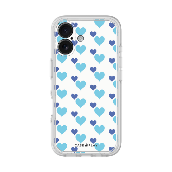 プレミアムパネル［ Stripe Hearts - Blue ］