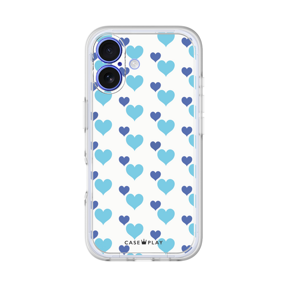 プレミアムパネル［ Stripe Hearts - Blue ］