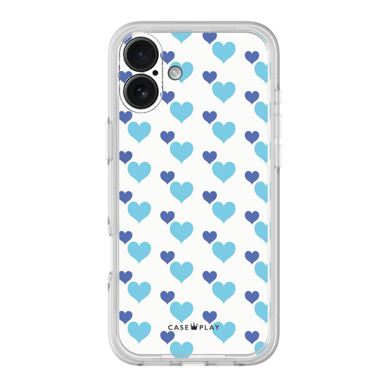 プレミアムパネル［ Stripe Hearts - Blue ］