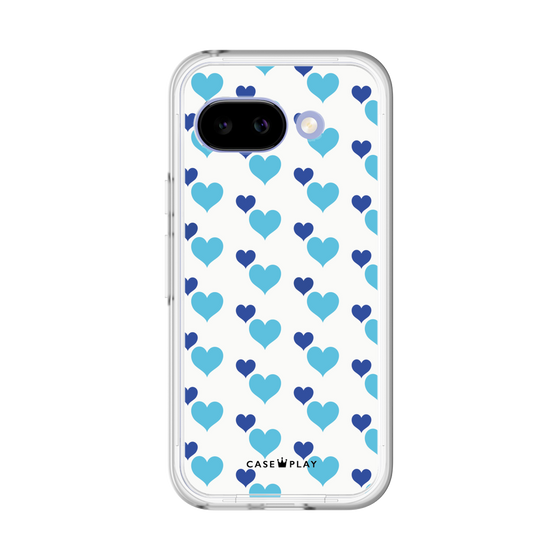 プレミアムパネル［ Stripe Hearts - Blue ］
