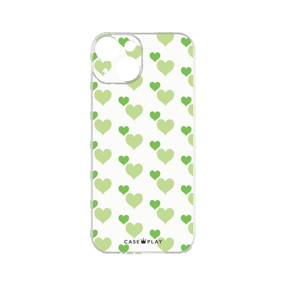 プレミアムパネル［ Stripe Hearts - Green ］