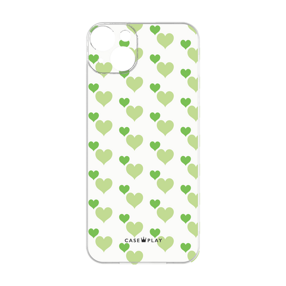 プレミアムパネル［ Stripe Hearts - Green ］