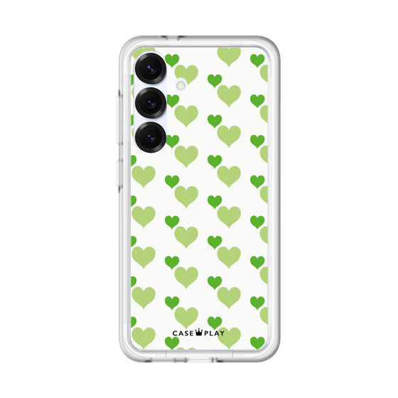 プレミアムパネル［ Stripe Hearts - Green ］