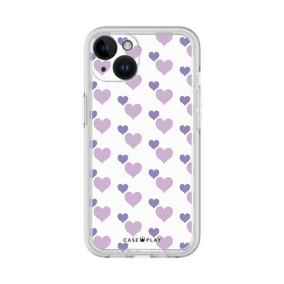プレミアムパネル［ Stripe Hearts - Purple ］
