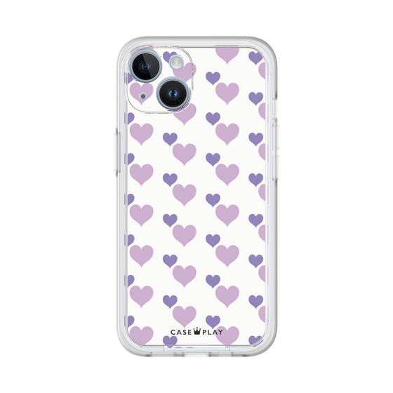 プレミアムパネル［ Stripe Hearts - Purple ］