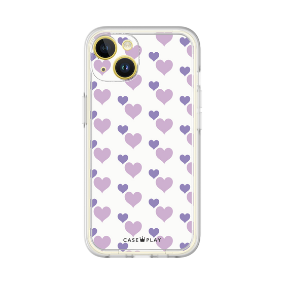 プレミアムパネル［ Stripe Hearts - Purple ］