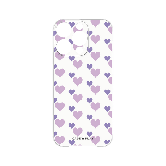 プレミアムパネル［ Stripe Hearts - Purple ］