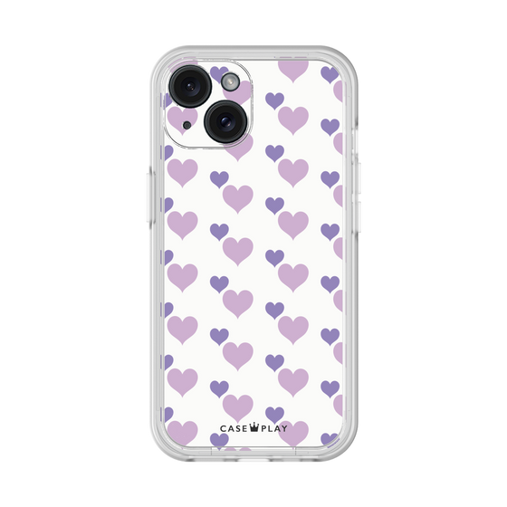 プレミアムパネル［ Stripe Hearts - Purple ］
