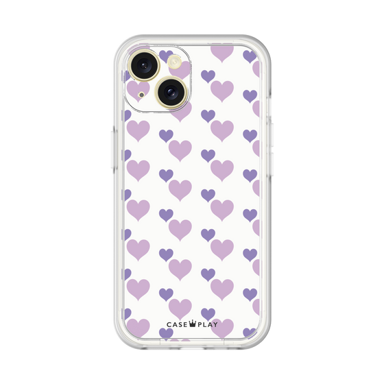 プレミアムパネル［ Stripe Hearts - Purple ］