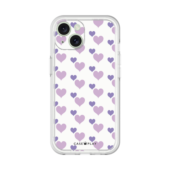 プレミアムパネル［ Stripe Hearts - Purple ］