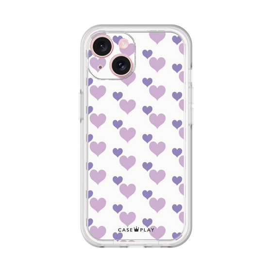 プレミアムパネル［ Stripe Hearts - Purple ］