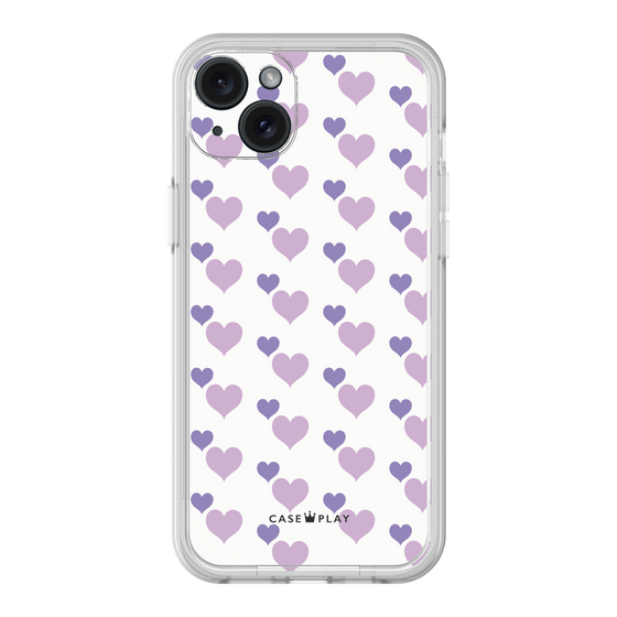 プレミアムパネル［ Stripe Hearts - Purple ］
