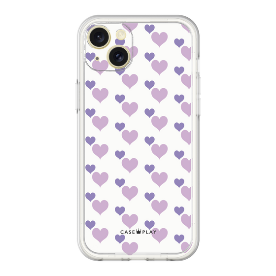 プレミアムパネル［ Stripe Hearts - Purple ］