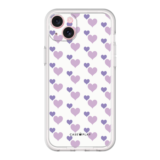 プレミアムパネル［ Stripe Hearts - Purple ］