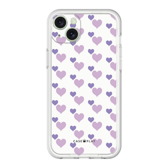 プレミアムパネル［ Stripe Hearts - Purple ］