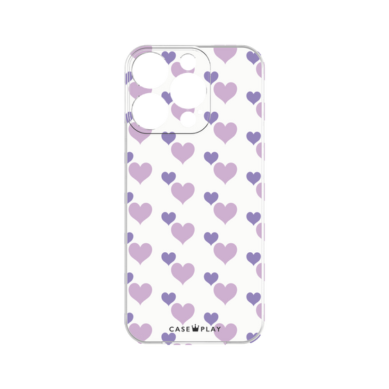 プレミアムパネル［ Stripe Hearts - Purple ］