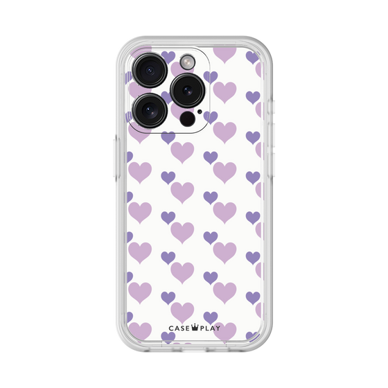 プレミアムパネル［ Stripe Hearts - Purple ］