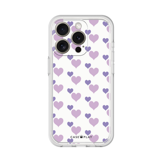 プレミアムパネル［ Stripe Hearts - Purple ］