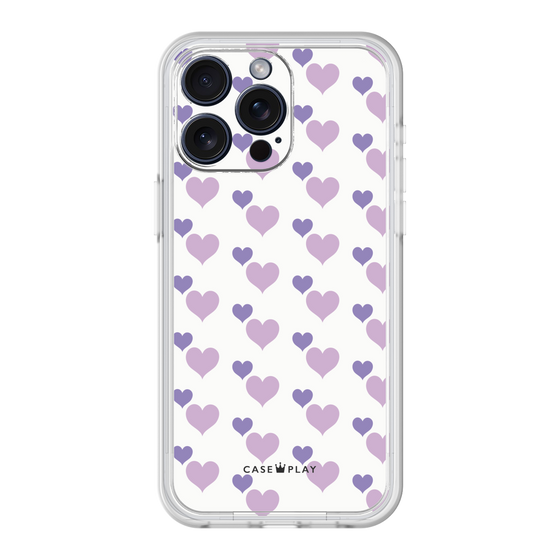 プレミアムパネル［ Stripe Hearts - Purple ］