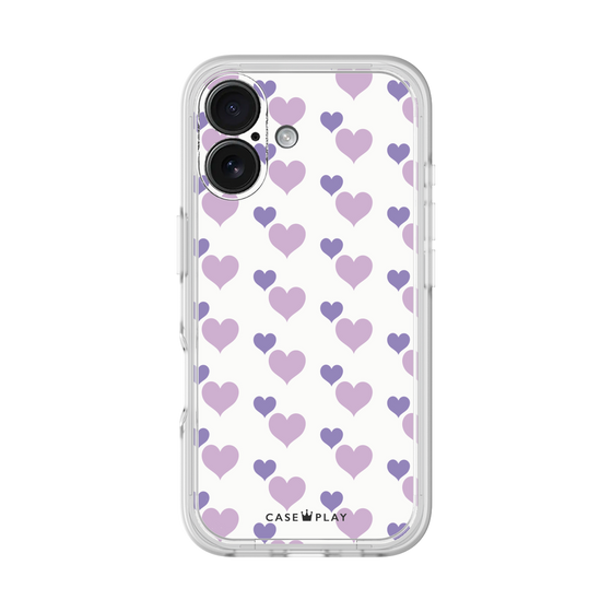 プレミアムパネル［ Stripe Hearts - Purple ］