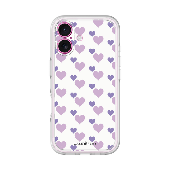 プレミアムパネル［ Stripe Hearts - Purple ］