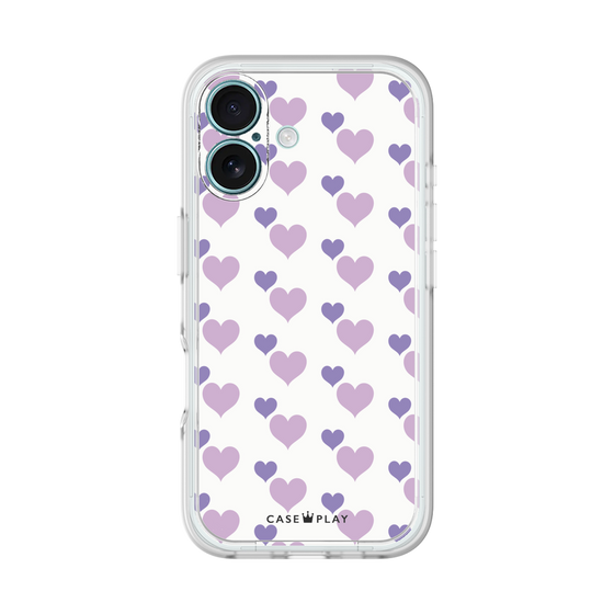 プレミアムパネル［ Stripe Hearts - Purple ］