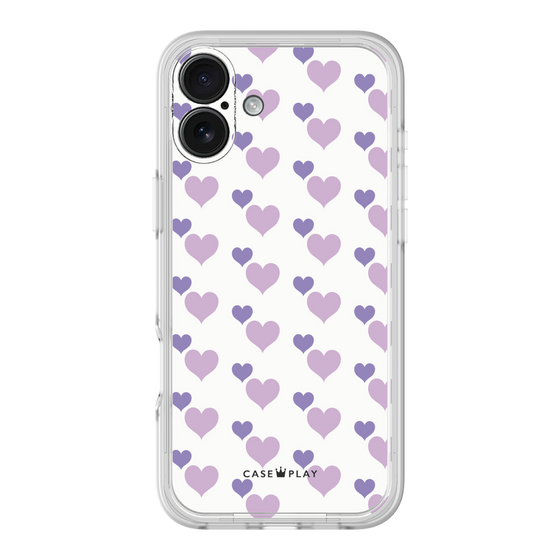 プレミアムパネル［ Stripe Hearts - Purple ］