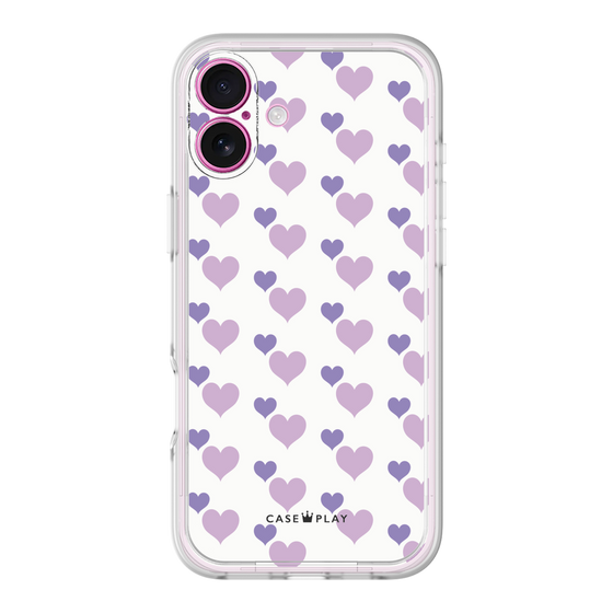 プレミアムパネル［ Stripe Hearts - Purple ］
