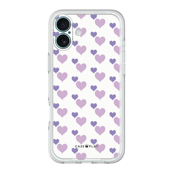プレミアムパネル［ Stripe Hearts - Purple ］
