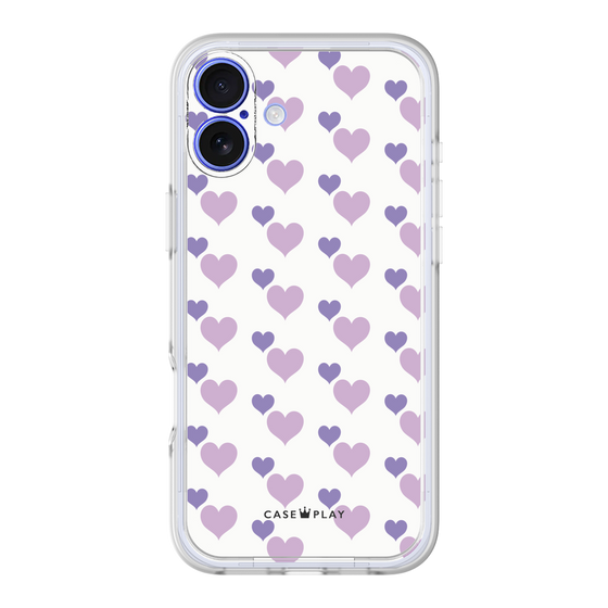 プレミアムパネル［ Stripe Hearts - Purple ］