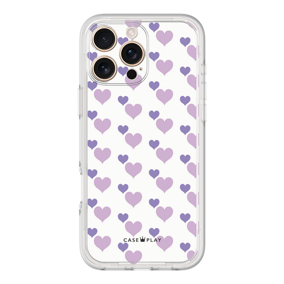 プレミアムパネル［ Stripe Hearts - Purple ］