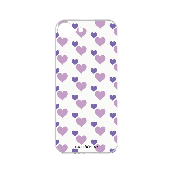 プレミアムパネル［ Stripe Hearts - Purple ］