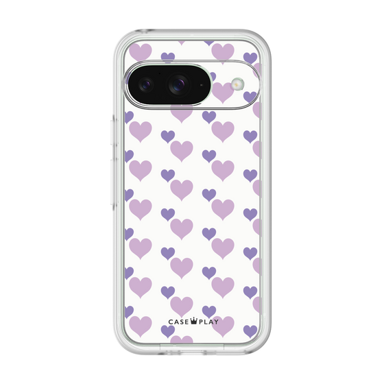 プレミアムパネル［ Stripe Hearts - Purple ］