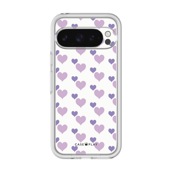 プレミアムパネル［ Stripe Hearts - Purple ］