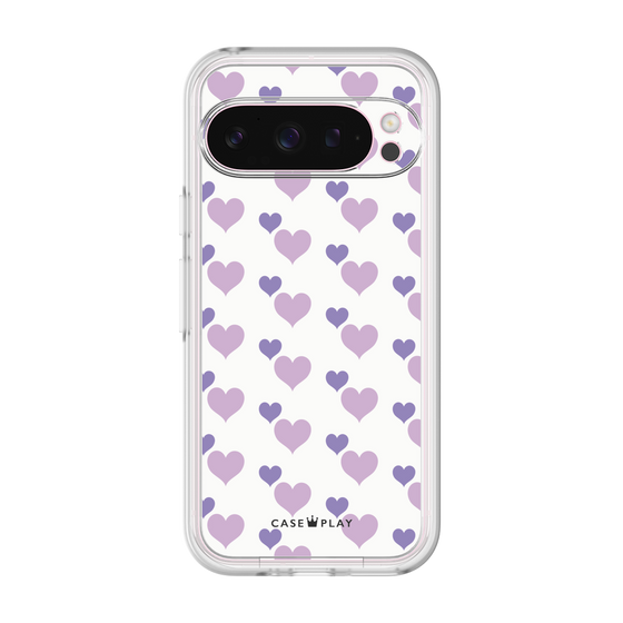 プレミアムパネル［ Stripe Hearts - Purple ］