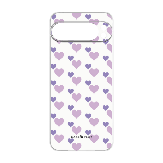 プレミアムパネル［ Stripe Hearts - Purple ］