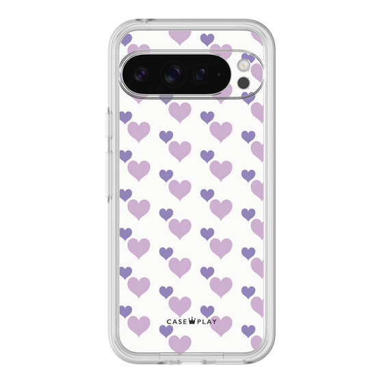 プレミアムパネル［ Stripe Hearts - Purple ］