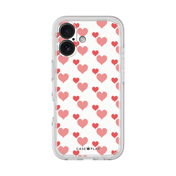 プレミアムパネル［ Stripe Hearts - Red ］