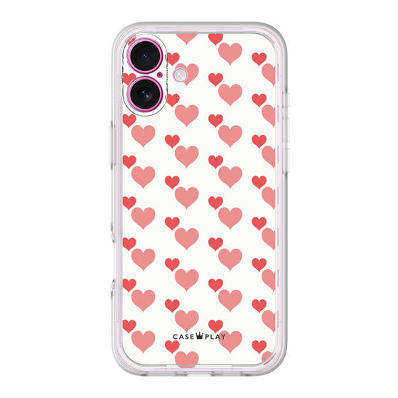 プレミアムパネル［ Stripe Hearts - Red ］