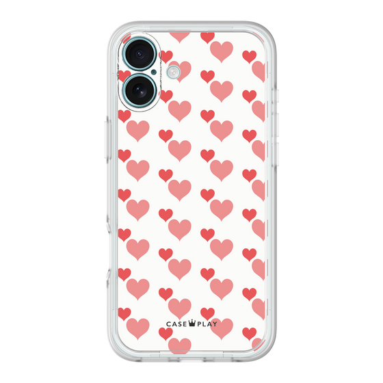 プレミアムパネル［ Stripe Hearts - Red ］