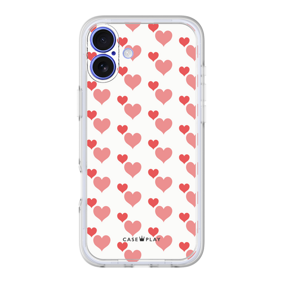 プレミアムパネル［ Stripe Hearts - Red ］