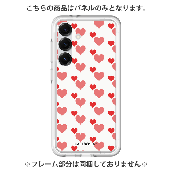 プレミアムパネル［ Stripe Hearts - Red ］