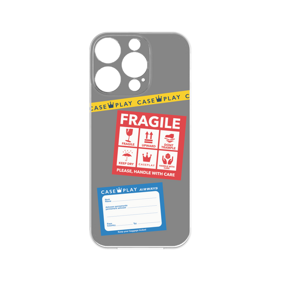 プレミアムパネル［ FRAGILE Stickers - Gray ］