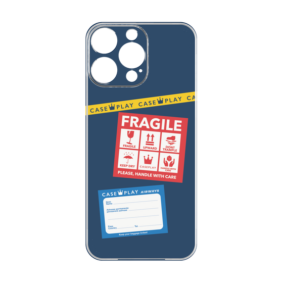 プレミアムパネル［ FRAGILE Stickers - Navy ］